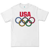 White Olympic Rings Premium Tee - artisFamous