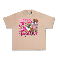 Burro Be Mine Valentine Dog Urban Heavy Tee - CowhideDigitalArt