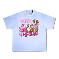 Grape Ice Be Mine Valentine Dog Urban Heavy Tee - CowhideDigitalArt