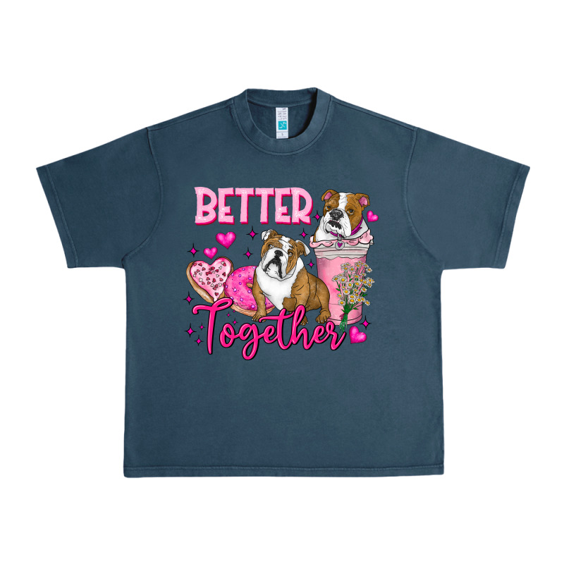Be Mine Valentine Dog Urban Heavy Tee by CowhideDigitalArt | Teevron
