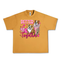 Peanut Butter Be Mine Valentine Dog Urban Heavy Tee - CowhideDigitalArt