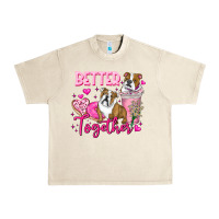 Sandshell Be Mine Valentine Dog Urban Heavy Tee - CowhideDigitalArt