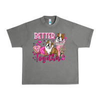 Tornado Be Mine Valentine Dog Urban Heavy Tee - CowhideDigitalArt