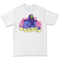 White Vintage Skeletor ı am not nice Premium Tee - artisFamous