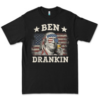 Black Ben Drankin 4th of July Patriotic Funny T-Shirt Premium Tee - artisFamous