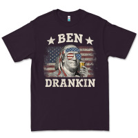 Plum Ben Drankin 4th of July Patriotic Funny T-Shirt Premium Tee - artisFamous