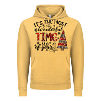 Vintage Mustard IT THE MOST WONDERFUL TIME the of year Vintage Hoodie - CowhideDigitalArt