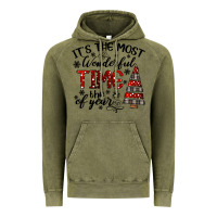Vintage Olive IT THE MOST WONDERFUL TIME the of year Vintage Hoodie - CowhideDigitalArt