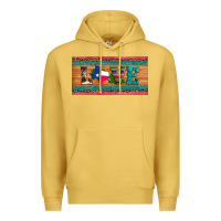 Antique Gold love texas sunflowers cactus cowhide license plate Premium Hoodie - Artiststas