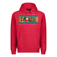 Cardinal love texas sunflowers cactus cowhide license plate Premium Hoodie - Artiststas