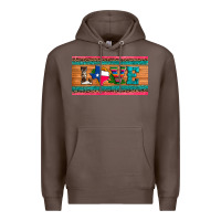 Coffee love texas sunflowers cactus cowhide license plate Premium Hoodie - Artiststas