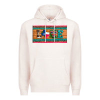 Pale Pink love texas sunflowers cactus cowhide license plate Premium Hoodie - Artiststas