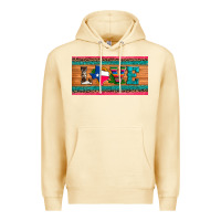 Pina Colada love texas sunflowers cactus cowhide license plate Premium Hoodie - Artiststas