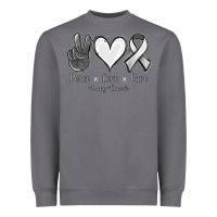 Storm Peace Love Cure Lung Cancer Heavyweight Sweatshirt - Jasminsmagicworld