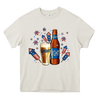 Cream Just Here For The Light Heavy Core Tee - Jasminsmagicworld