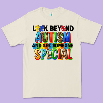 Look Beyond Autism And See Someone Special Premium Tee Designed By Fadigitalartstudio