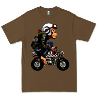 Cacao monkey bike cartoon Premium Tee - artisFamous