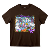 Chocolate Brown Easter vibes Heavy Core Tee - OliviaCreatesArt