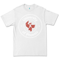 White university of phoenix white red Premium Tee - artisFamous