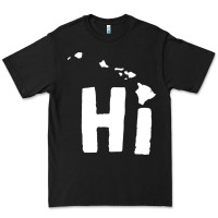 Black hi hawaii Premium Tee - artisFamous