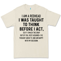 Bone i am a redhead i was taught to think Premium Tee - artisFamous