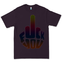 Plum fuck you middle finger Premium Tee - artisFamous