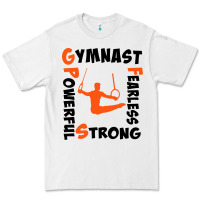 White awesome gymnastics boy gymnast power strong Premium Tee - artisFamous