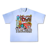 Grape Ice Just a Small Town Teacher Urban Heavy Tee - CowhideDigitalArt