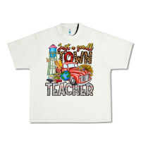 Pistachio Just a Small Town Teacher Urban Heavy Tee - CowhideDigitalArt
