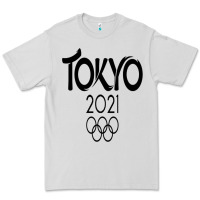 Dove Grey Olympic RingTokyo 2020 Premium Tee - artisFamous