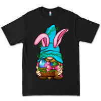 Black Easter Wicker Basket Gnome Premium Tee - BundleAndBundleShop