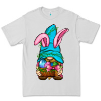 Dove Grey Easter Wicker Basket Gnome Premium Tee - BundleAndBundleShop