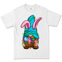 White Easter Wicker Basket Gnome Premium Tee - BundleAndBundleShop