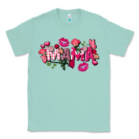 Seafoam Valentine's Day mama Classic Tee - FaDigitalArtStudio