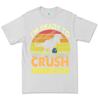 Dove Grey i'm ready to crush kindergarten dinosaur back to school kids t shirt Premium Tee - artisFamous