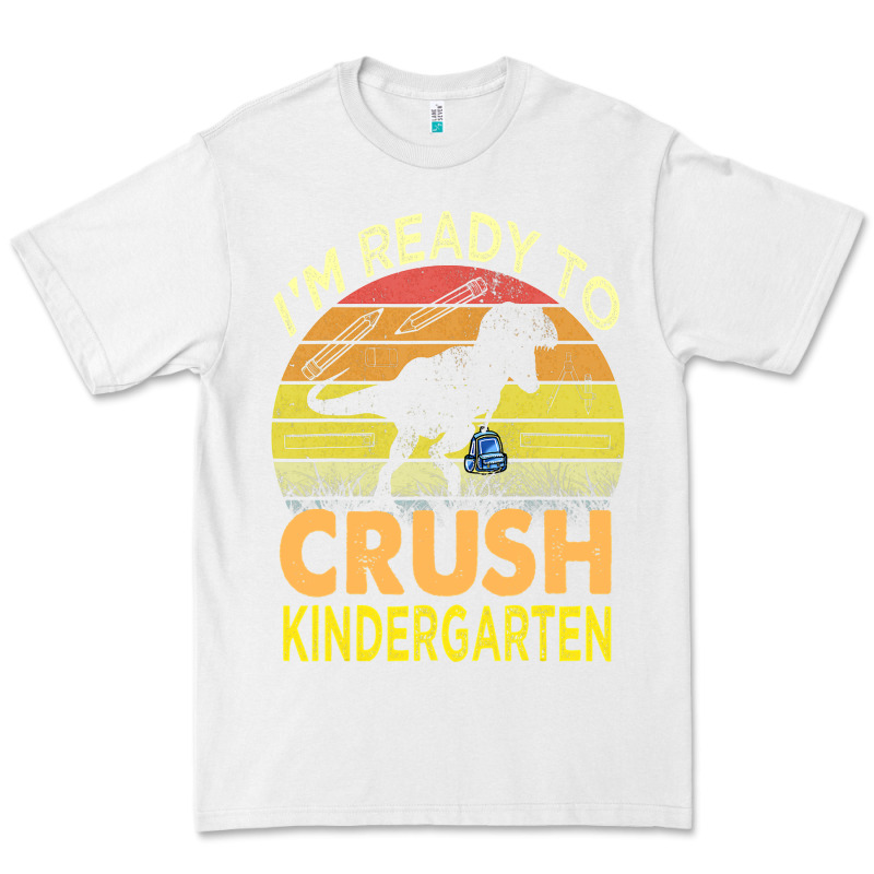 I'm Ready To Crush Kindergarten Dinosaur Back To School Kids T Shirt Premium Tee by artisFamous | Teevron