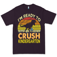 Plum i'm ready to crush kindergarten dinosaur back to school kids t shirt Premium Tee - artisFamous