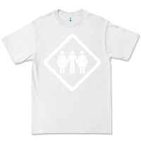 White threesome Premium Tee - artisFamous
