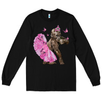 Black Baby Gorilla With Tutu Long Sleeve Tee - LillyAllenDesigns