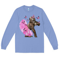 Colony Blue Baby Gorilla With Tutu Long Sleeve Tee - LillyAllenDesigns