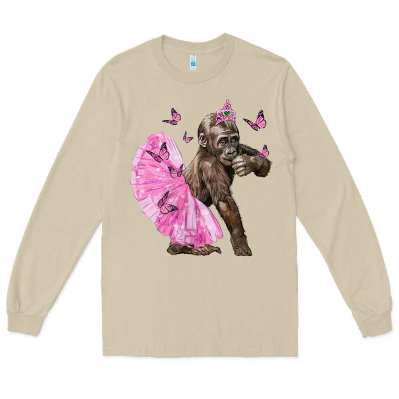Baby Gorilla With Tutu Long Sleeve Tee by LillyAllenDesigns | Teevron