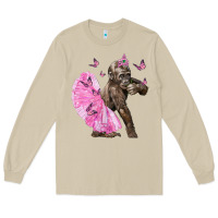 Mushroom Baby Gorilla With Tutu Long Sleeve Tee - LillyAllenDesigns