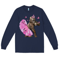 Navy Baby Gorilla With Tutu Long Sleeve Tee - LillyAllenDesigns