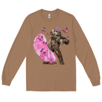 Toasted Coconut Baby Gorilla With Tutu Long Sleeve Tee - LillyAllenDesigns