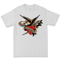 Dove Grey sailor jerry tattoo art military mermaid Premium Tee - artisFamous