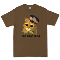 Cacao cat tama train station master Premium Tee - artisFamous