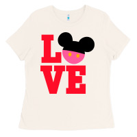 Bone Minnie Mouse Ladies Tee - CowhideDigitalArt