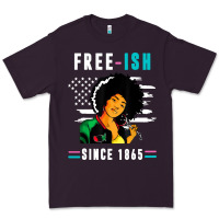 Plum juneteenth free ish since 1865 black Premium Tee - artisFamous