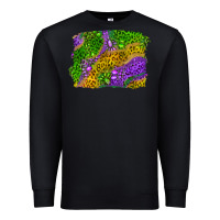 Black mardi gras leopard gemstone background Premium Sweatshirt - RanaPortraitStore