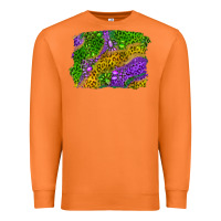 Carrot mardi gras leopard gemstone background Premium Sweatshirt - RanaPortraitStore